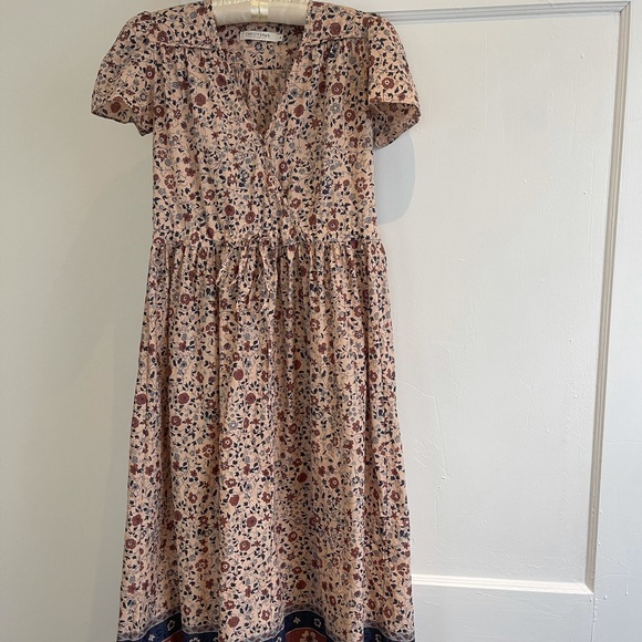 The Dawn Dress in Sand Anemone Vine - Picture 4 of 5